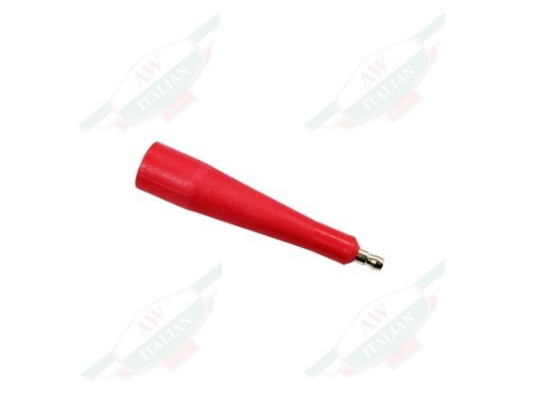 red tube on white background