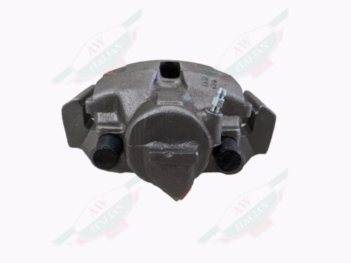 grey brake pad on white background