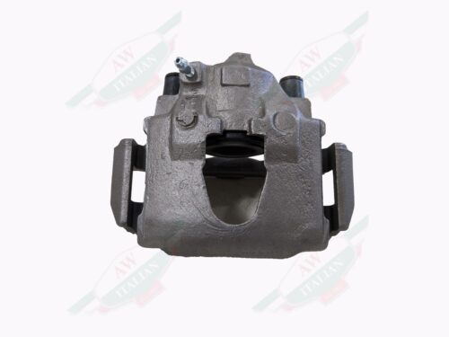 grey brake caliper on white background