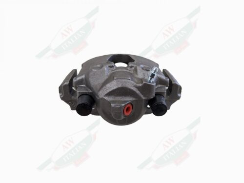 grey brake caliper on white background