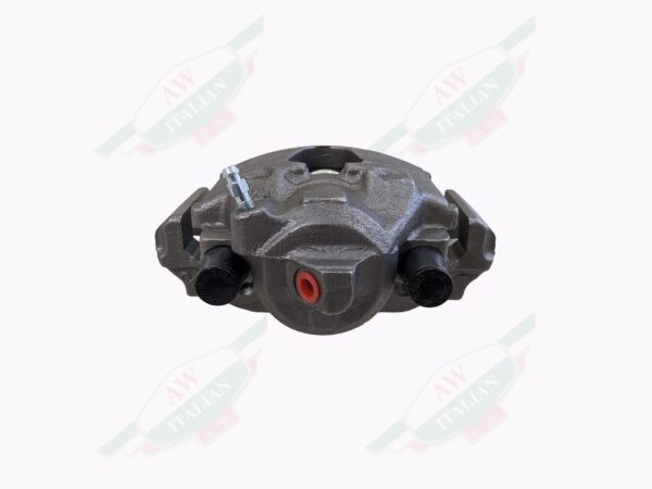 grey brake caliper on white background