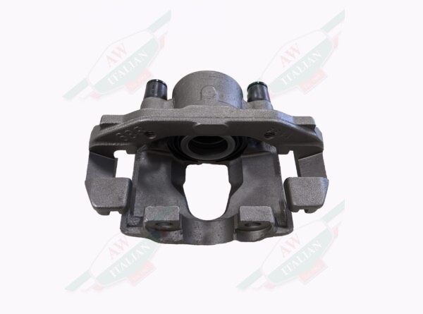 grey brake caliper on white background