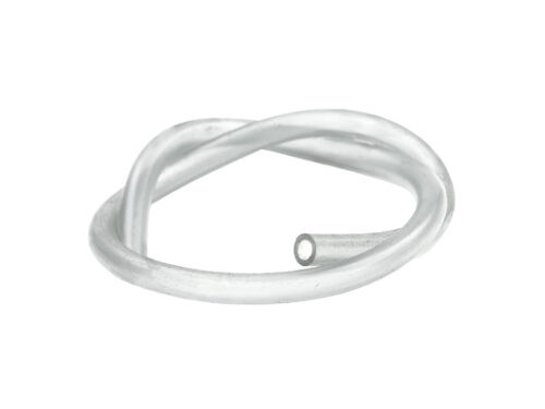 clear tube on white background