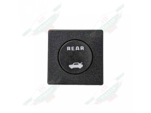 ferrari 123139 rear trunk release switch black plastic with white logo