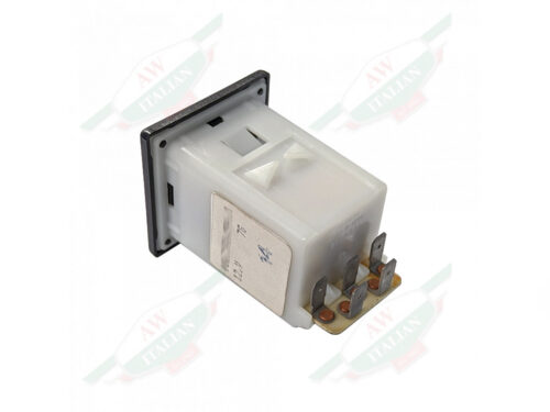 ferrari 123139 rear trunk release switch black plastic with white logo