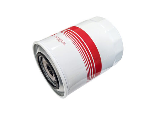 white cylinder with red stripe