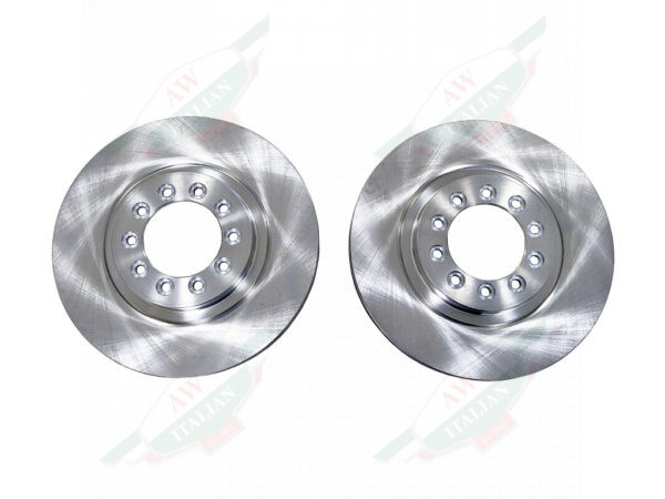 ferrari 125734 brake rotor pair silver metal discs