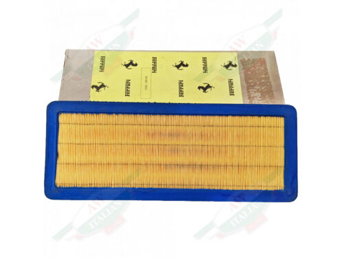 ferrari 126150 air filter yellow rectangle with blue border