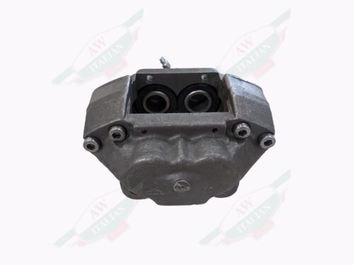grey brake caliper on white background