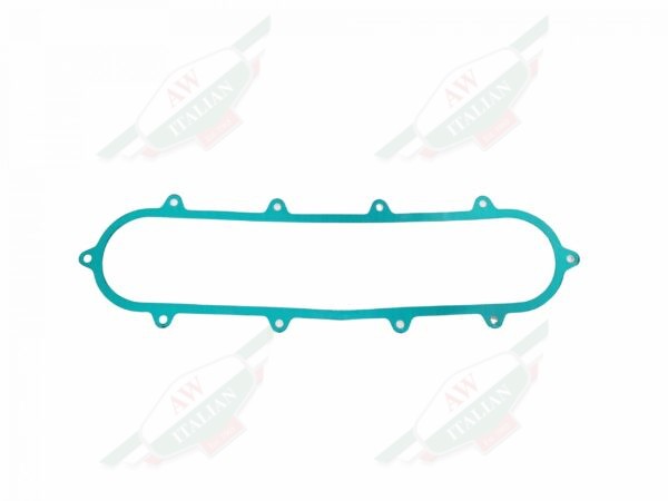 horizontal green gasket on white background