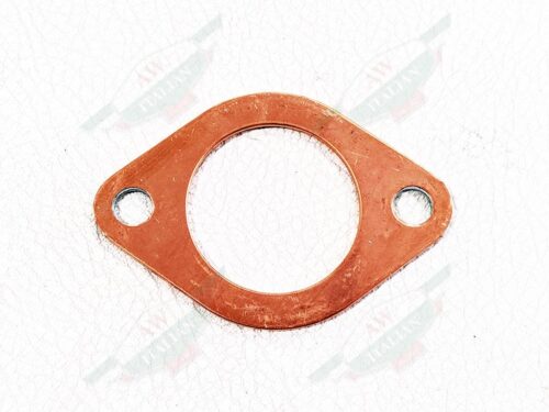 Copper Ferrari Exhaust Gasket on white Background