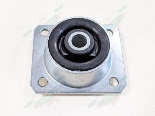 Silver Ferrari F355 Engine Mount on White Background