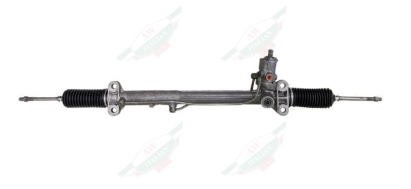 grey steering rack horizontal on white background