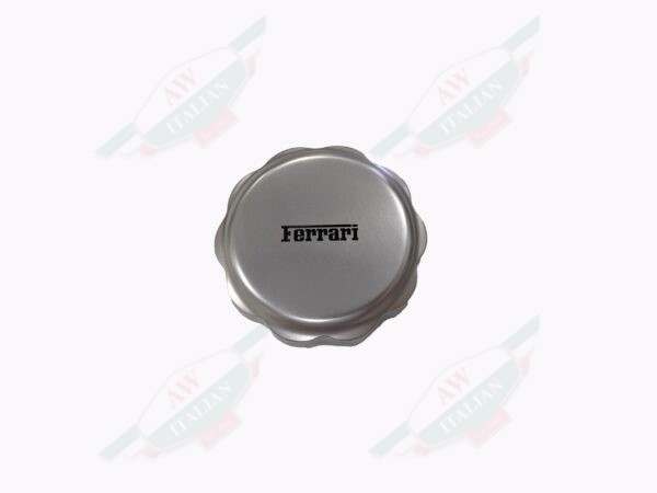 round grey gas cap on white background