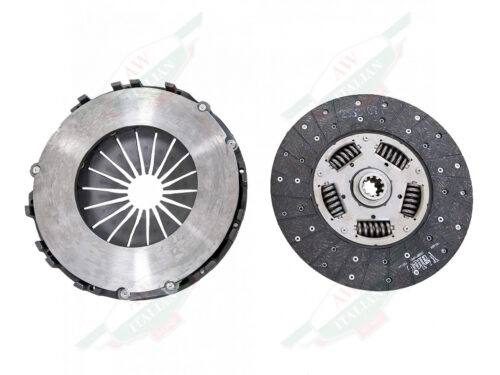 ferrari 194775 clutch disc and plate metal circles on white background