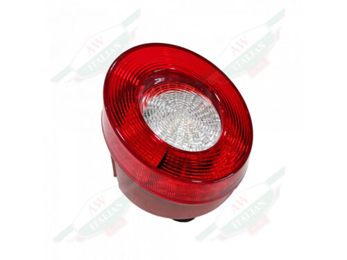 red plastic tail light with white clear center