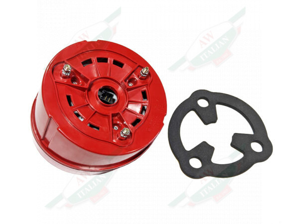 red plastic tail light with white clear center