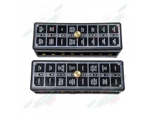 ferrari 40043012 fuse box pair black rectangles with silver writing