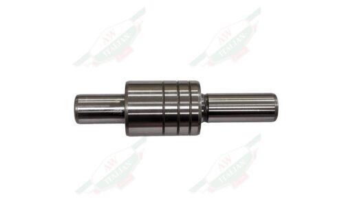 grey metal rod on white background