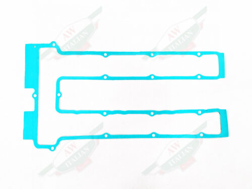 green c shaped paper gasket with holes