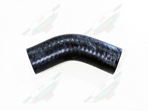 black rubber curved hose