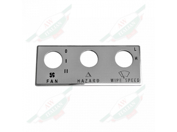 ferrari 60770800 fan hazard wipe speed rectangle plate with 3 holes