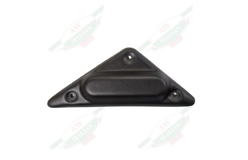 black metal triangle on white background