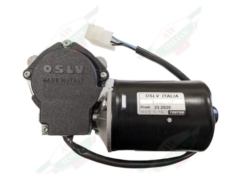 black cylinder motor with black wire on white background