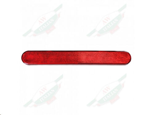 rectangular red reflector with round edges