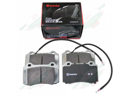 brembo brake pads grey and black with wires