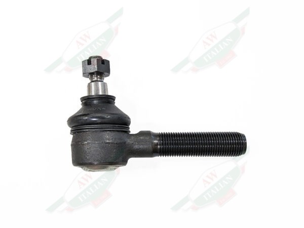 ferrari 76401 tie rod end with nut black metal on white background