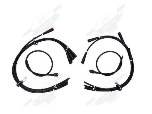 black wire set on white background