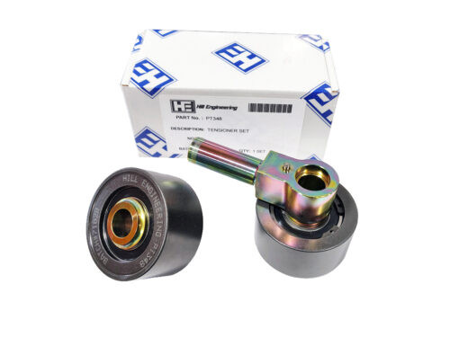 two bearings with white and blue box