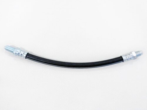 Black clutch hose on white background