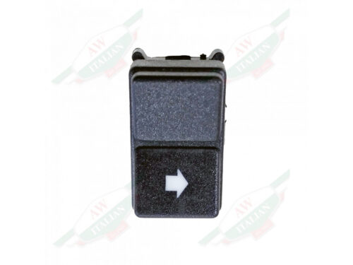 black plastic rectangle with white arrow on white background