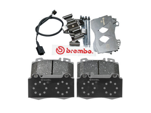 brake pads brembo with black wire clips pins shims