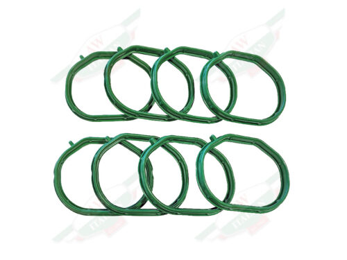 8 round green rubber circles
