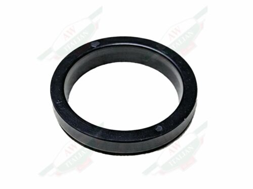 black rubber ring on white background
