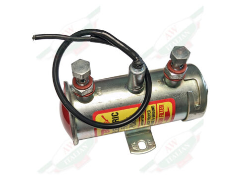 fuel pump cylinder with black wire and red yellow sticker