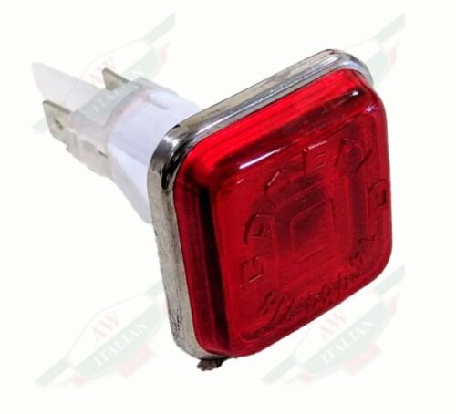 white plastic red square on white background