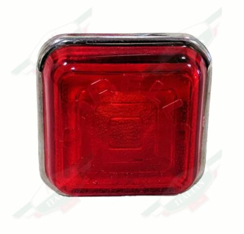 white plastic red square on white background