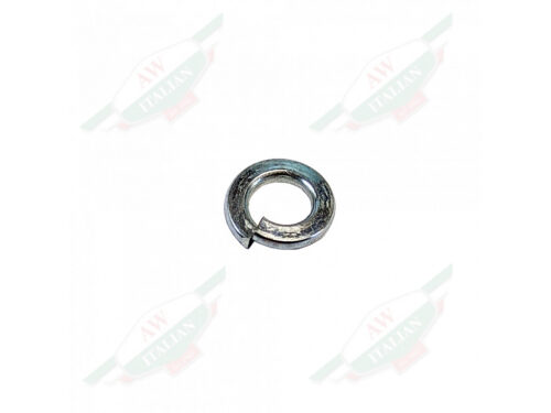 silver round split lock washer