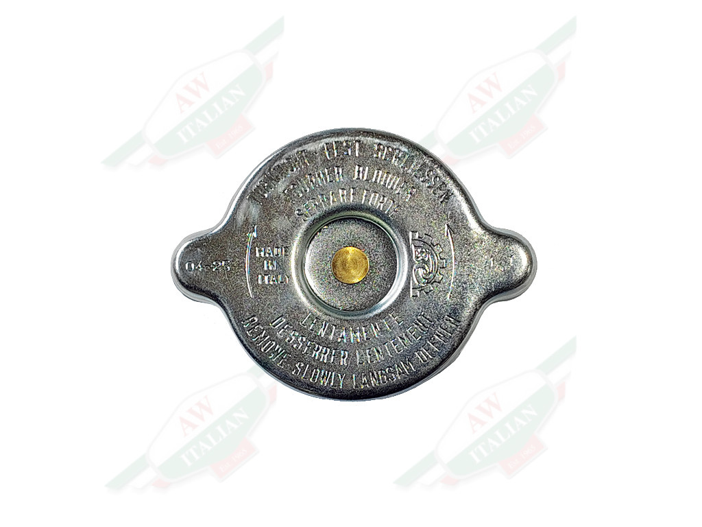 silver metal top on white background