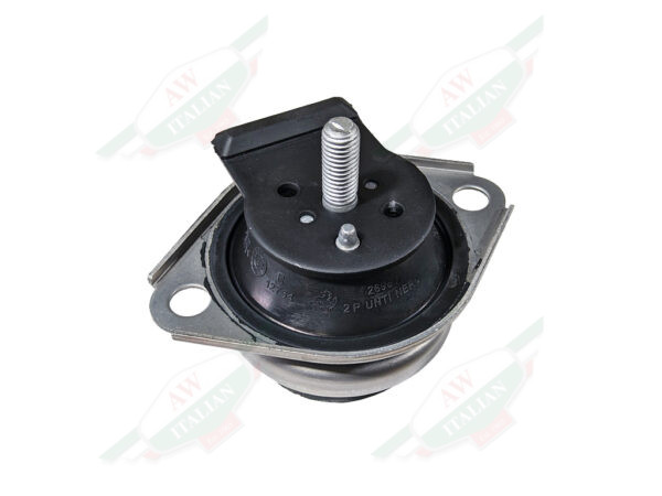 engine mount round metal and rubber with threaded stud in middle