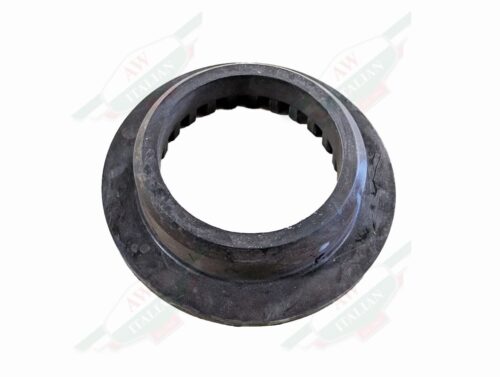 black rubber ring on white background