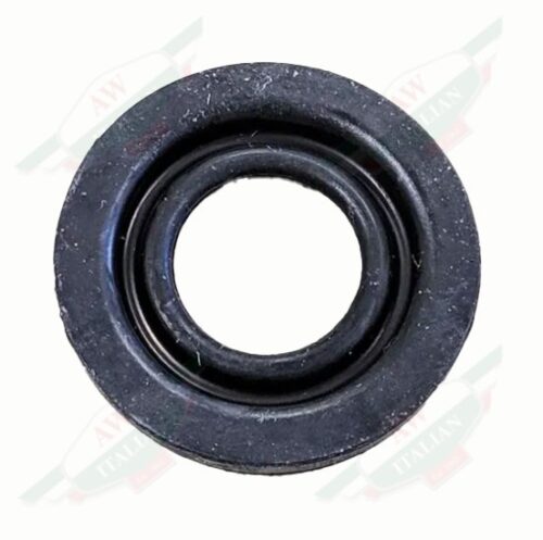 black rubber circle on white background