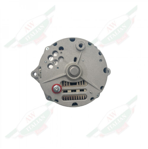 grey and black ferrari alternator on white background