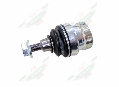 silver metal bolt and screw with black rubber on white background