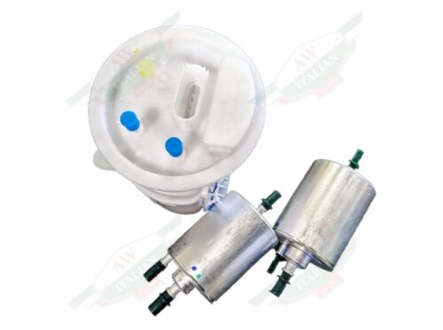 white plastic cylinder with wires and metal cylinders on white background