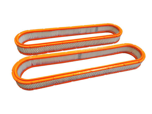 orange oval air filter pair